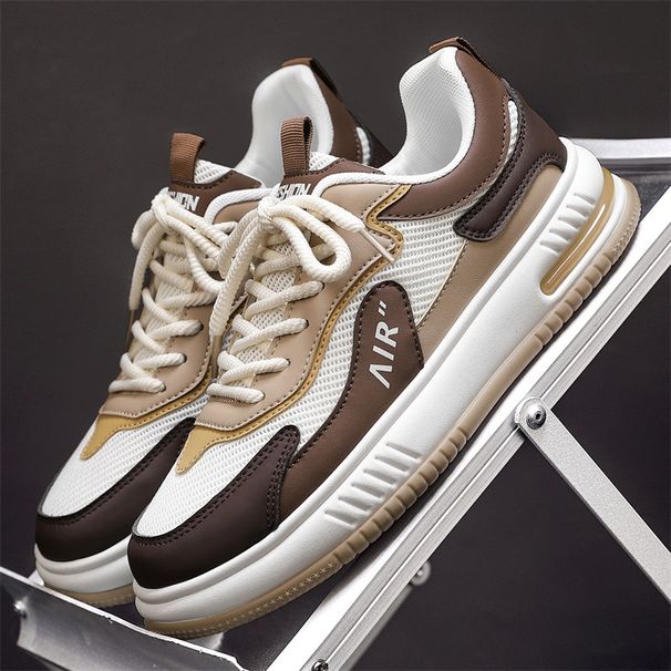 Nya sportskor för män, moderiktiga matchande skor, daglig fritid, komfort, absorberande, andningsbar deodorant_voghion.com