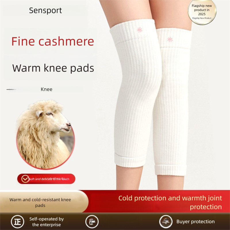 Warm Cashmere Pads Old Cold Legs, Thickened Windproof Coldproof Knee Joint Protectors For Hiking And Cycling_voghion.com