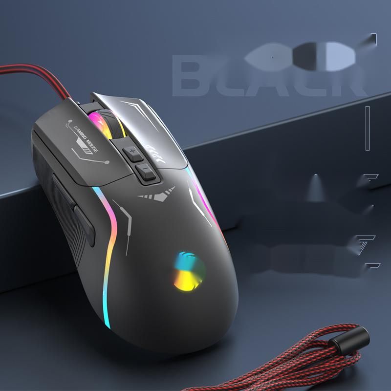 Souris filaire de sport style Mecha pour PUBG avec programmation macro et éclairage RVB_voghion.com