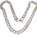 Collana da uomo cubana laterale da 10 mm, con fibbia quadrata in argento 925 galvanizzato, europea e americana, in saldo, 50-60 cm_voghion.com