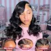 180 Density Body Wave Lace Frontal Bob Wig Human Hair Wigs Remy Short Loose Wave Pre Plucked Bob Lace Front Wig For Women_voghion.com