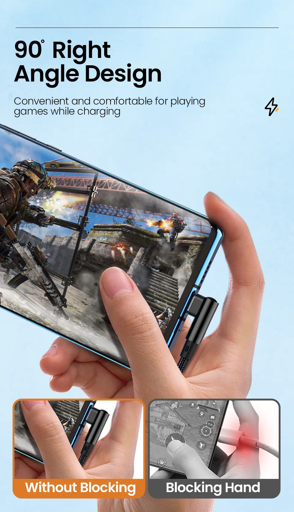 ca USB C 6A ātra uzlāde C ca suita Samsung, Xiaomi, Huawei, Hongmi tālruņiem, 90 grādu 66 W uzlādes dati_voghion.com