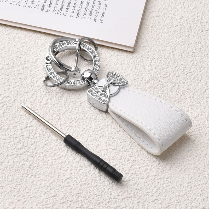 Bracelet porte-clés avec nœud en diamant, pendentif créatif, personnalité, célébrité Internet, pendentif pour sac de femme, porte-clés de voiture_voghion.com
