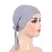 Fascia per capelli in cotone con base hijab, sciarpa in garza malese H048_voghion.com