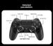 P4 Gamepad — Bluetooth un vadu savienojamība, saderība ar vairākām platformām, ergonomisks dizains Nintendo Switch, personālajam datoram un mobilajam tālrunim_voghion.com