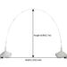 Balloon Arch Stand Kit For Wedding Party Decorations - 8/10/12 Sections Adjustable Height, Durable Plastic Frame For Birthday_voghion.com