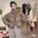 Women’s Oversized Short Puffer Jacket – Hooded Duck Down Coat For Petite & Casual Winter Style | S & M_voghion.com