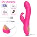 Vibratore dildo Xbonp per donne, 10 modalità di vibrazione, vibratore a coniglio per punto G, giocattoli sessuali per adulti (rosso)_voghion.com