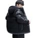 2024 New Men Winter Coat Thickened Trendy Brand Ins Padded Jacket Short Style Handsome Hooded Yurong Cotton Clothing_voghion.com