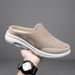 New Oversized Casual Shoes, Half Supported Single Shoes For Women's Flat Bottoms, One Foot Mesh Breathable Sandals, No_voghion.com