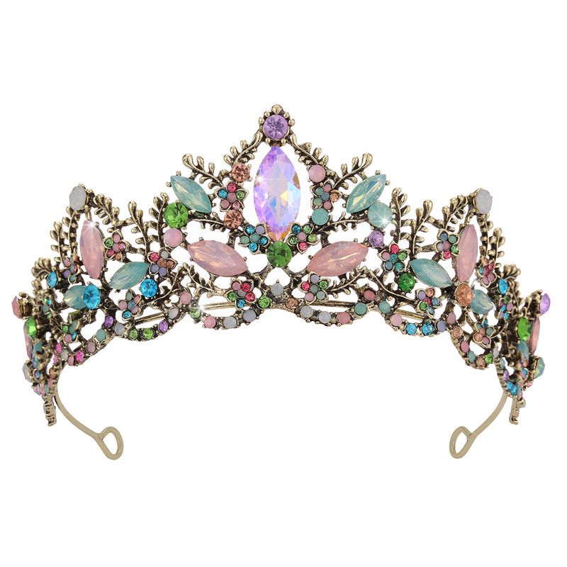 Neue High-End-Luxus Kristall Braut Kopfschmuck Legierung Krone Hochzeit Haar Zubehör Bankett Abend Haar Krone_voghion.com