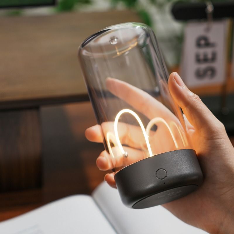 Schwerkraft-Ambiente-Licht Bluetooth-Audio Desktop-Fotografie Dia-Viewer Subwoofer Handy Outdoor Camping_voghion.com