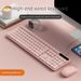 Wireless Bluetooth Keyboard Rechargeable Ultra-Thin Wired Silent Gaming Office Suitable For Girls' Laptops And Tablets_voghion.com
