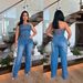 Women's Clothing Tube Top One Shoulder Slim Straight Wide Leg Denim Jumpsuit_voghion.com