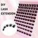 10 rows of false eyelashes large capacity hair DIY grafting light dense single cluster segment eyelashes_voghion.com