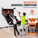 VEVOR Foldable Basketball Arcade Game, 2 Player Indoor Basketball Game, Home Dual Shot Sport With 5 Balls, 8 Game Modes, Electronic Scoreboard, And Inflation Pump, For Kids, Adults (Black & White)_voghion.com