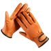 A Pair Of Work-resistant Gloves, Durable Genuine Leather Material, Suitable For Various Outdoor Sports, Cold-proof And_voghion.com
