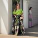 Women's Clothing Retro Summer Fashion Print Long Skirt Niche_voghion.com