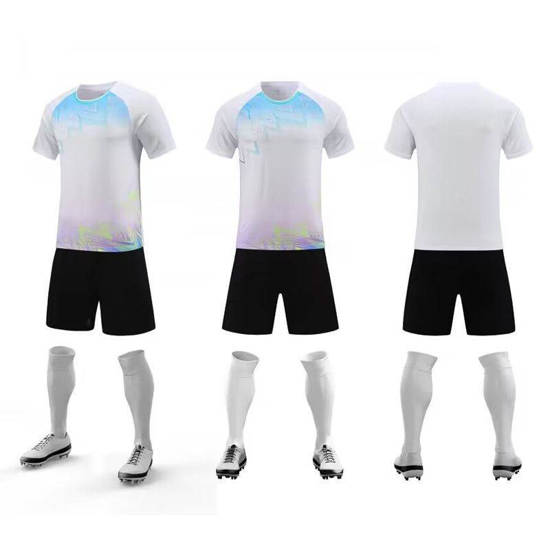 Vêtements pour hommes uniformes de jeu étudiants enfants maillots à manches courtes uniformes de football transfrontalier costumes uniformes d'entraînement pour hommes et femmes_voghion.com