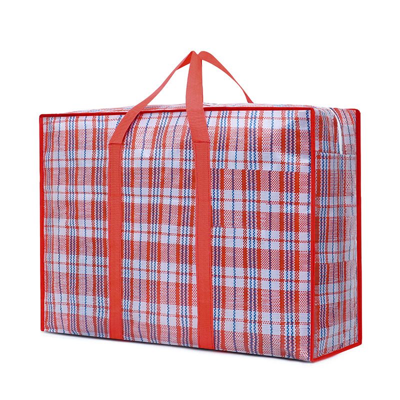 Packing moving bag thickened snakeskin bag manufacturer ready supply woven storage bag large water-repellent luggage bag_voghion.com