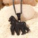 Collana con ciondolo Gorilla Hip Hop – Design Roaring King Kong in zircone placcato oro 14K per uomo_voghion.com