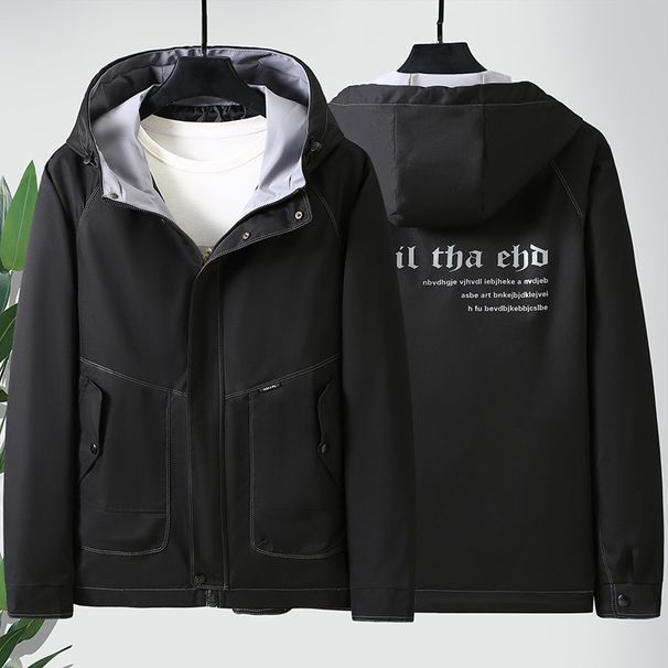 "Herren-Kapuzenjacke in Übergröße – Atmungsaktiver, winddichter und strapazierfähiger Freizeitmantel für große und lange Menschen (4XL-10XL)"_voghion.com