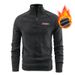 Autunm Winter Polar Fleece Sweatshirt For Men Thick Warm Stand Up Collar Half Zip Casual Base Layer Man Long Sleeve Fleece Top_voghion.com