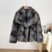 Women's Clothing Popular Imitation Fur Large Lapel Ladies Tops Large Size Fur Warm Temperament Socialite Loose Coat_voghion.com