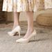 8088-1 Waterproof Platform 2025 Autumn New Single Shoes Women's Pointed Thin Shallow Mouth High Heels_voghion.com