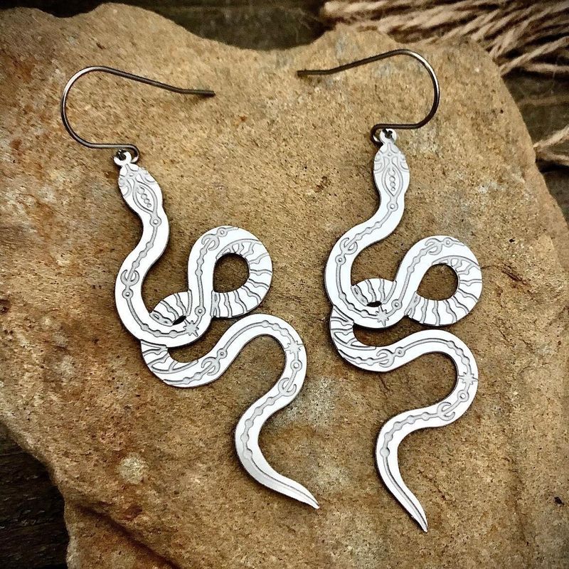 Orecchini Orecchini serpente orecchini personalità oro/argento orecchini serpente gioielli serpente_voghion.com