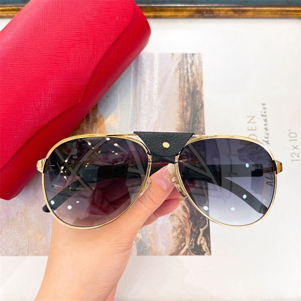 Occhiali da sole da donna con lenti verdi e gambe a specchio in metallo, stile retrò, con montatura rotonda, piccole e sexy, con scatola originale._voghion.com