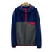 Felpa con cappuccio unisex foderata in pile da uomo - Pullover color block con interno spazzolato, capo essenziale per lo streetwear invernale (blu/grigio, caffè, S-XL)_voghion.com