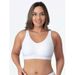 popular large-size glossy silk tank top body-shaping no-wire bra for women with large breasts without traces_voghion.com