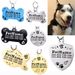 Collar para perro, accesorio de acero inoxidable, placa de identificación personalizada para cachorro, gato y perro, personalizado por PawParty Store_voghion.com