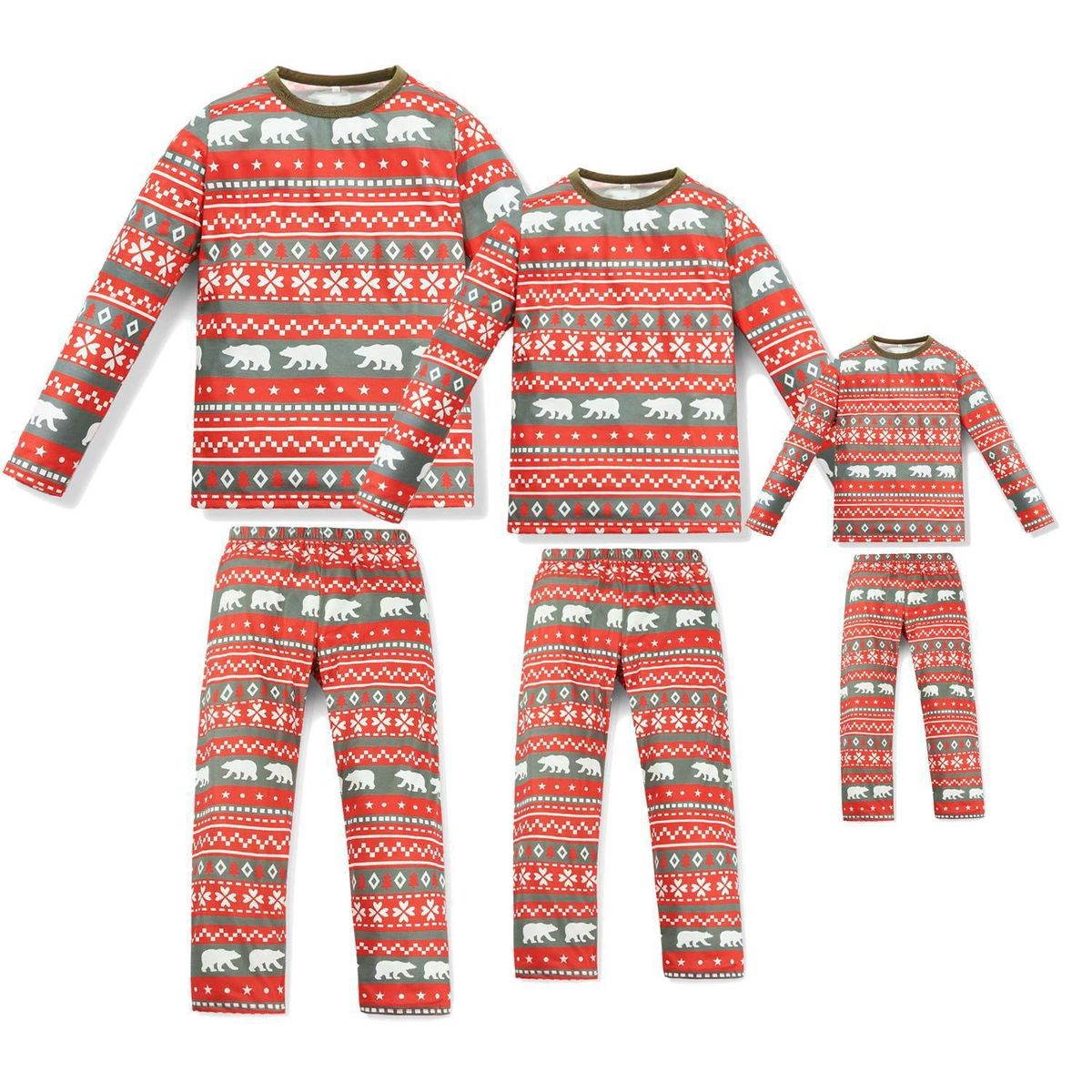 Christmas Family Matching Pajama Set – Soft Cotton Blend Sleepwear For Adults & Kids (S-3XL, Toddler 3-18M, Holiday Print, A-Class Certified)_voghion.com