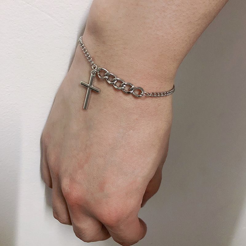 Bracelet simple et polyvalent, style tendance, version coréenne, style hip-hop, tendance minimaliste_voghion.com