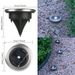 Luci solari da giardino, impermeabili, a LED, per esterni, per l'illuminazione di vialetti, cortili e patii - Bianco caldo/bianco freddo (opzioni 1/4/8 LED)_voghion.com