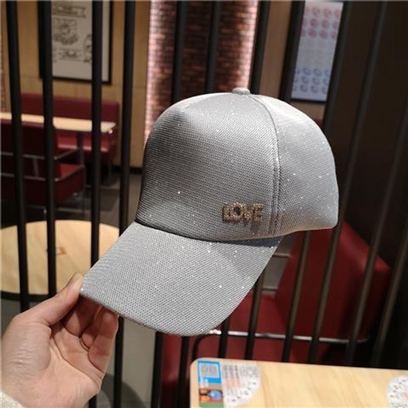 Women's Spring/Summer Breahable Lace Handmade Se Duck Tongue Korean Version Versaile Trendy Waer Diamond Baseball_voghion.com