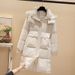 Daunenjacke für Damen im neuen Winterstil im koreanischen Stil, mittlere Länge, dicke Jacke, große Baumwolljacke aus Nordosten_voghion.com