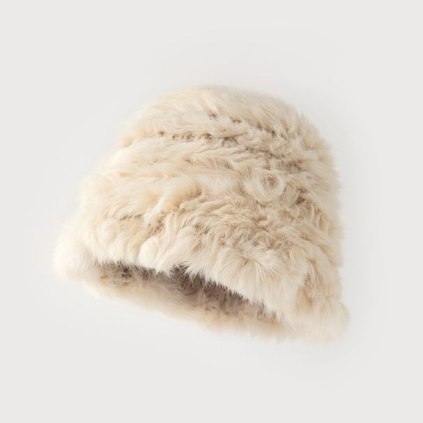 New Autumn And Winter Imitation Rabbit Fur High Quality Thick Plush Plush Basin Hat Temperament Cool Warm Versatile Baotou Hat_voghion.com