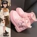 Autumn Winter 24 New Korean Style Princess Short Children's Student Snow Girls' Mid-Calf Fashion Single Boots_voghion.com