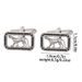 Cross border European and American creative new business cufflinks inlaid with diamonds fashionable hollow leopard copper material cufflinks suit accessories_voghion.com