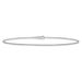 14K White Gold 10 Inch 1.4mm Round Open Link Cable With Lobster Clasp Anklet_voghion.com