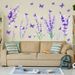 Lila Schmetterling Schlafzimmer Dekoration AF6009 schöne PVC abnehmbare Lavendel Wandaufkleber_voghion.com