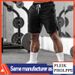Solid color fitness shorts, men's sports shorts, mesh quick drying, breathable basketball capris, summer running_voghion.com