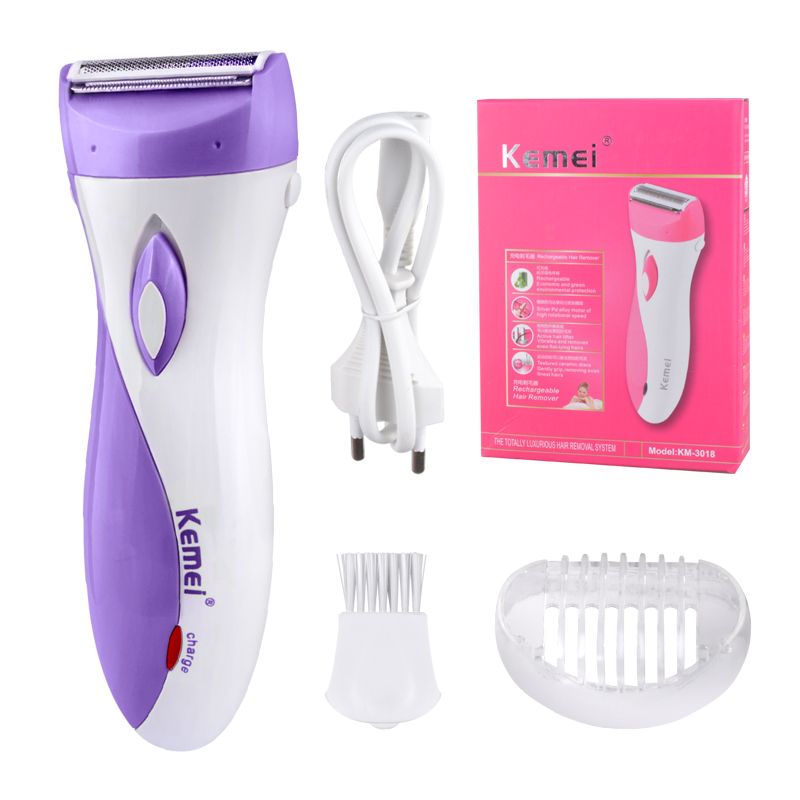 Kemei-3018 Frauen rasieren Wolle Gerät Messer Elektro rasierer Wolle Epilierer Rasierer für Dame Rasierer weibliche Pflege KM-3018 versand kostenfrei_voghion.com