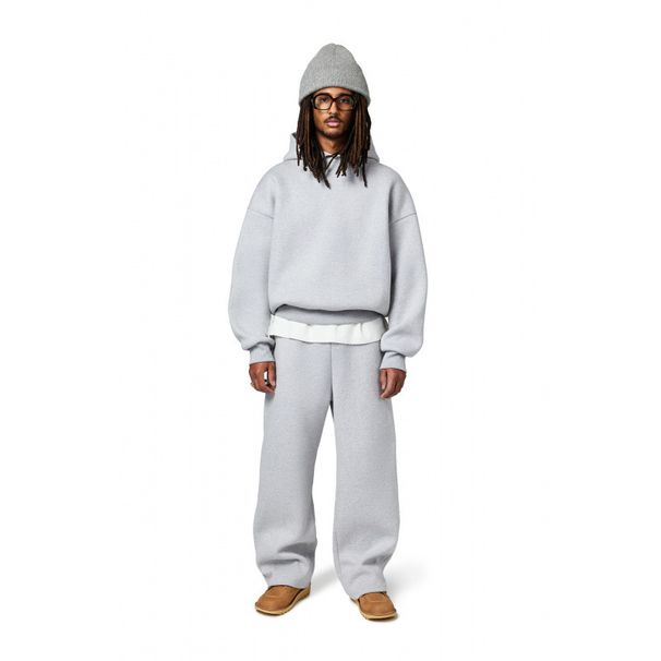 Unisex Oversize-Hoodie- und Jogginghosen-Set mit überschnittenen Schultern und geripptem Saum – weiches Fleecefutter, Freizeitkleidung für alle Jahreszeiten (S-XXXL)_voghion.com