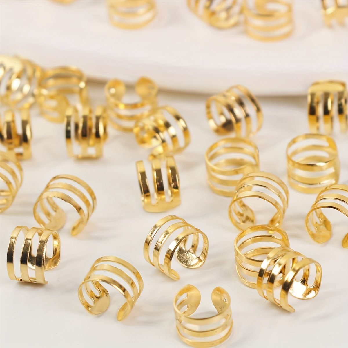 40 pezzi di accessori fai da te per dreadlock per parrucche, i più venduti in Europa e in America, fermagli per capelli con treccia geometrica semplice e retrò._voghion.com