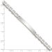 Sterling Silver Polished Engraveable Anchor Link ID Bracelet_voghion.com