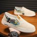 Traditionelle Peking-Stoffschuhe für Herren, atmungsaktive Slip-On-Casual-Sneakers für den Sommer, leichte und bequeme Fischer-Loafer für den täglichen Gebrauch_voghion.com